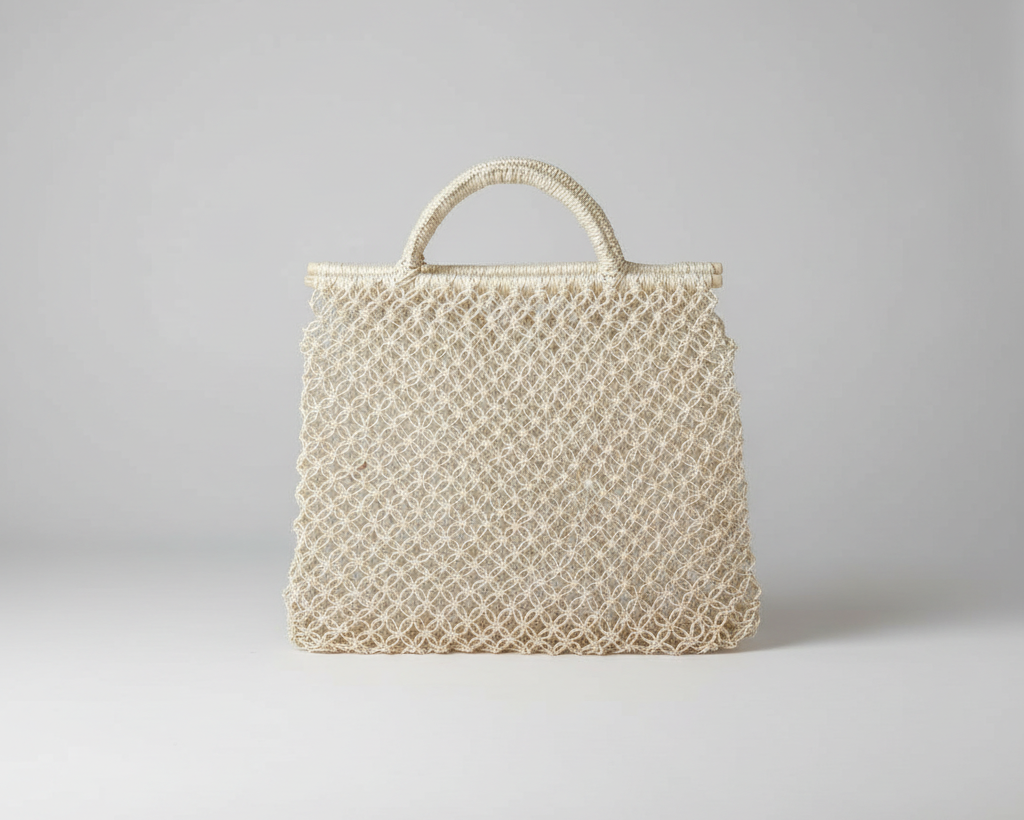 Sac filet en macramé