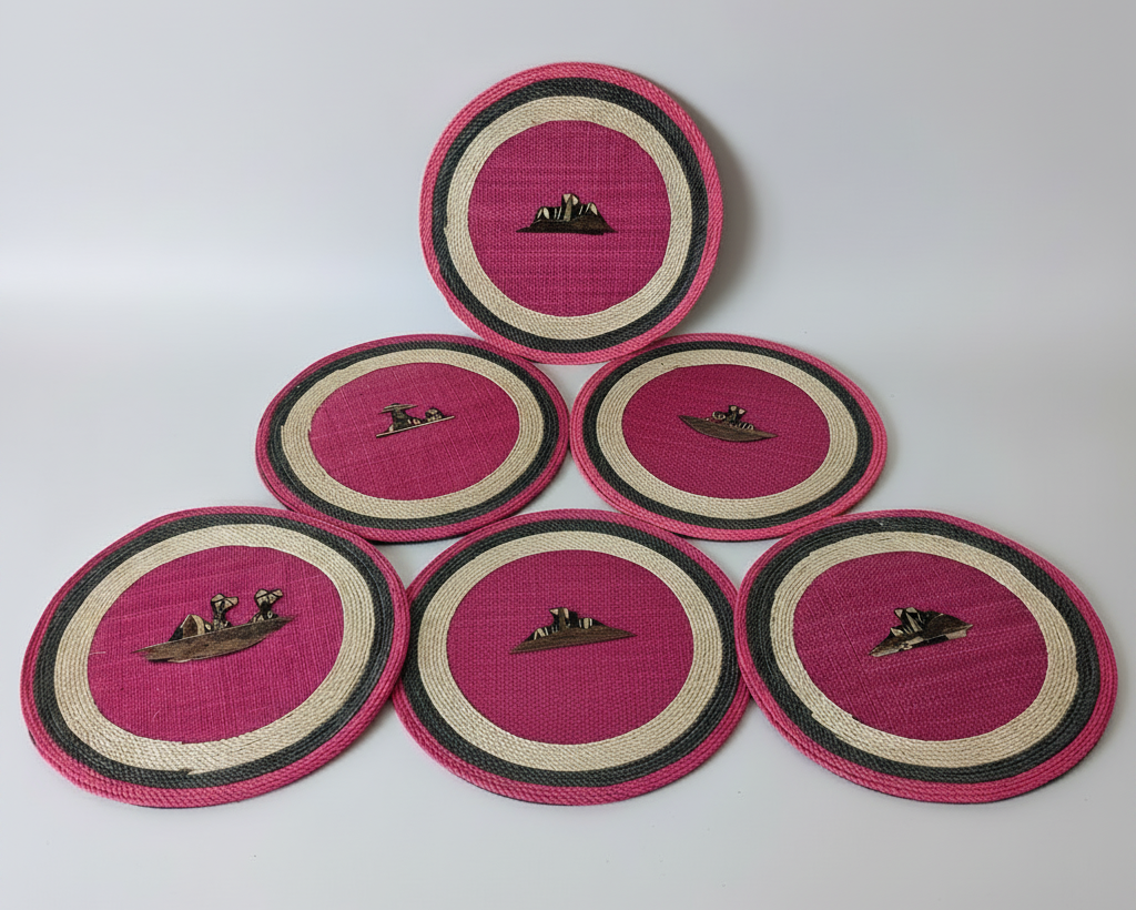 Ensemble de 6 napperons rond