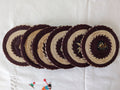 Ensemble de 6 sous-verres artisanaux