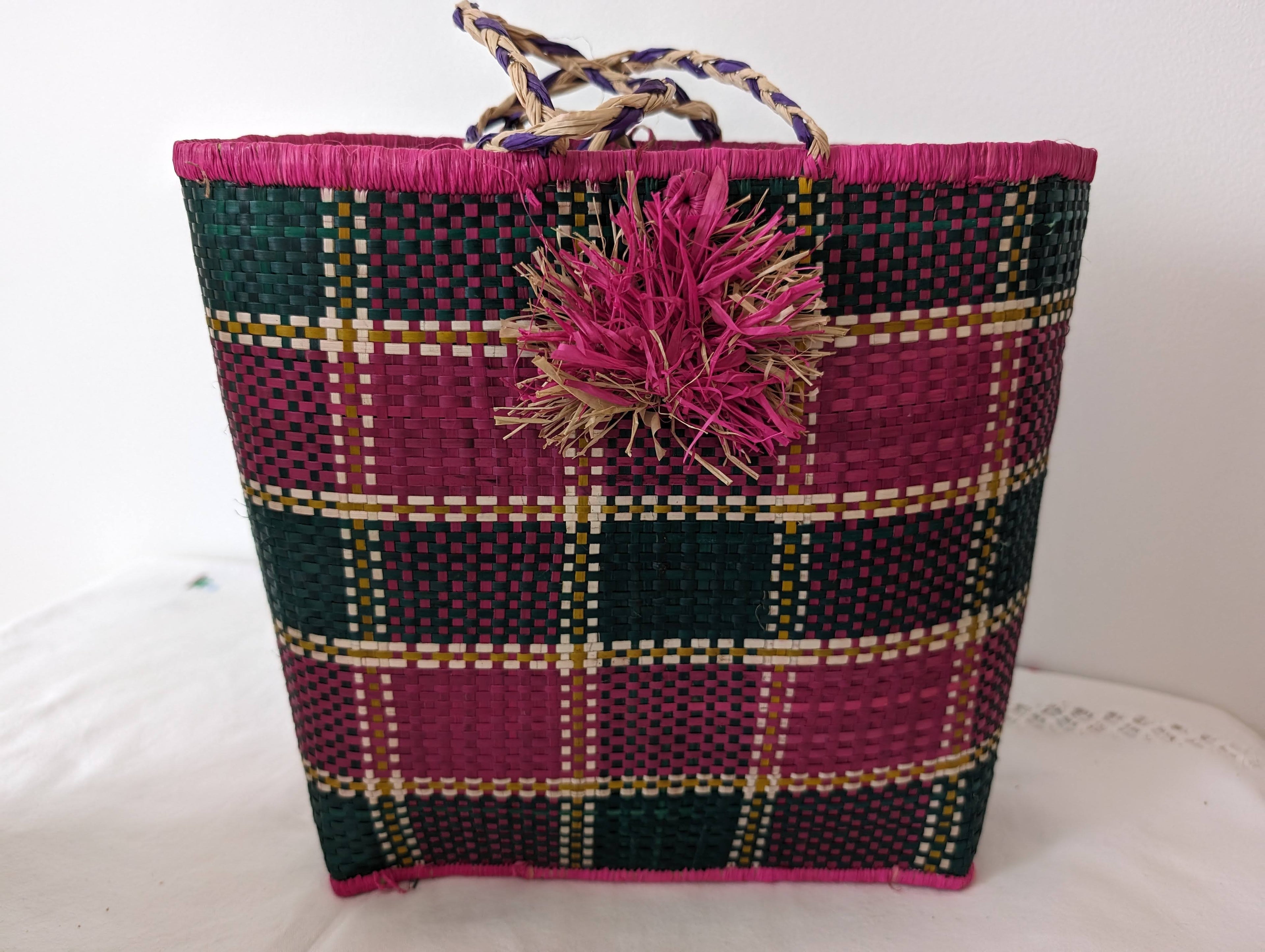 Sac à main en raphia