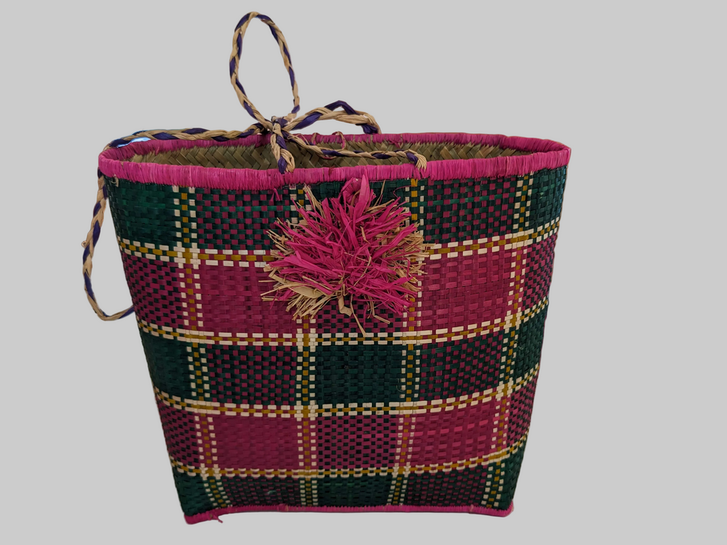 Sac à main artisanal – Fuchsia | Fait main à Madagascar
