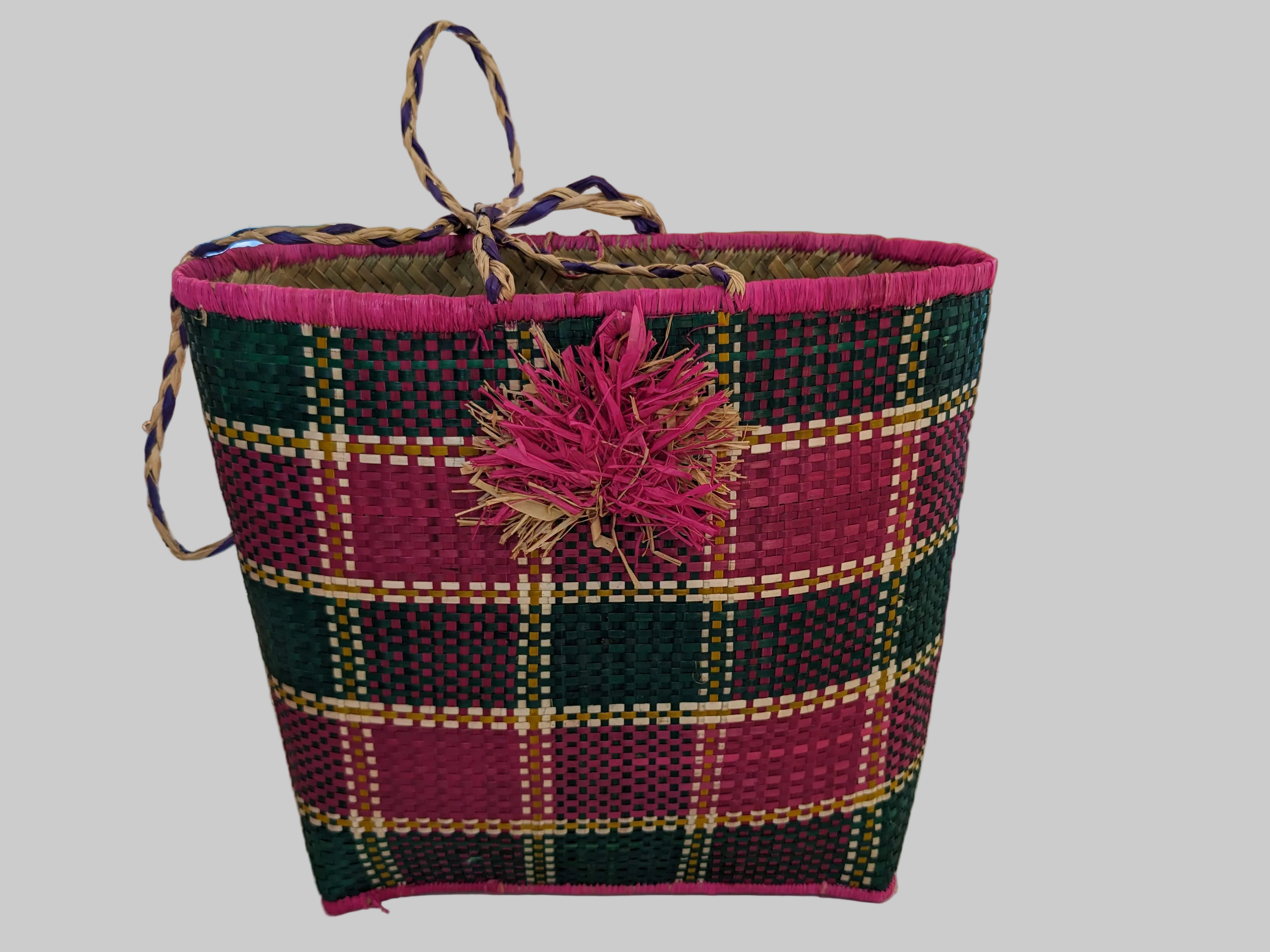 Sac à main artisanal – Fuchsia | Fait main à Madagascar