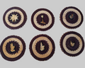 Ensemble de 6 sous-verres artisanaux | Fait main à Madagascar